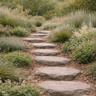 Stone path representing a clear and intentional next step in online visibility